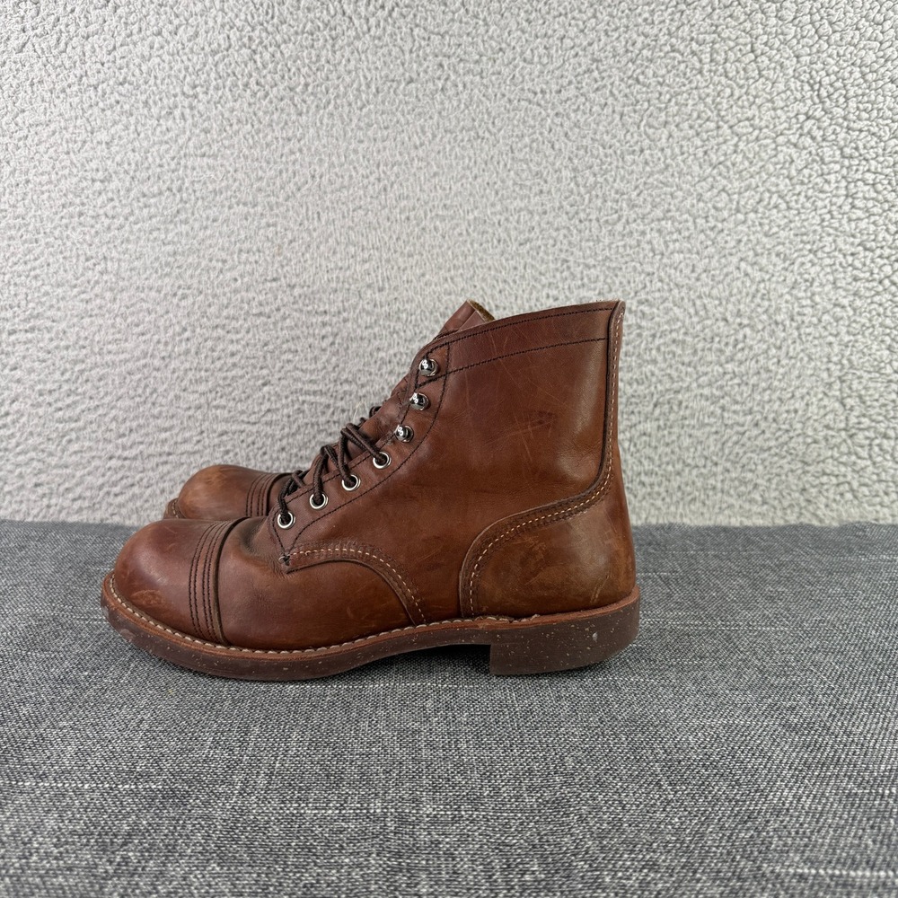 Red Wing Iron Ranger 8111 Mens 7.5 D Brown Leather Cap Toe Heritage Boots